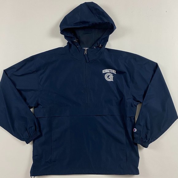 Champion Other - Champion Georgetown Hoyas Windbreaker Jacket Mens Large Blue